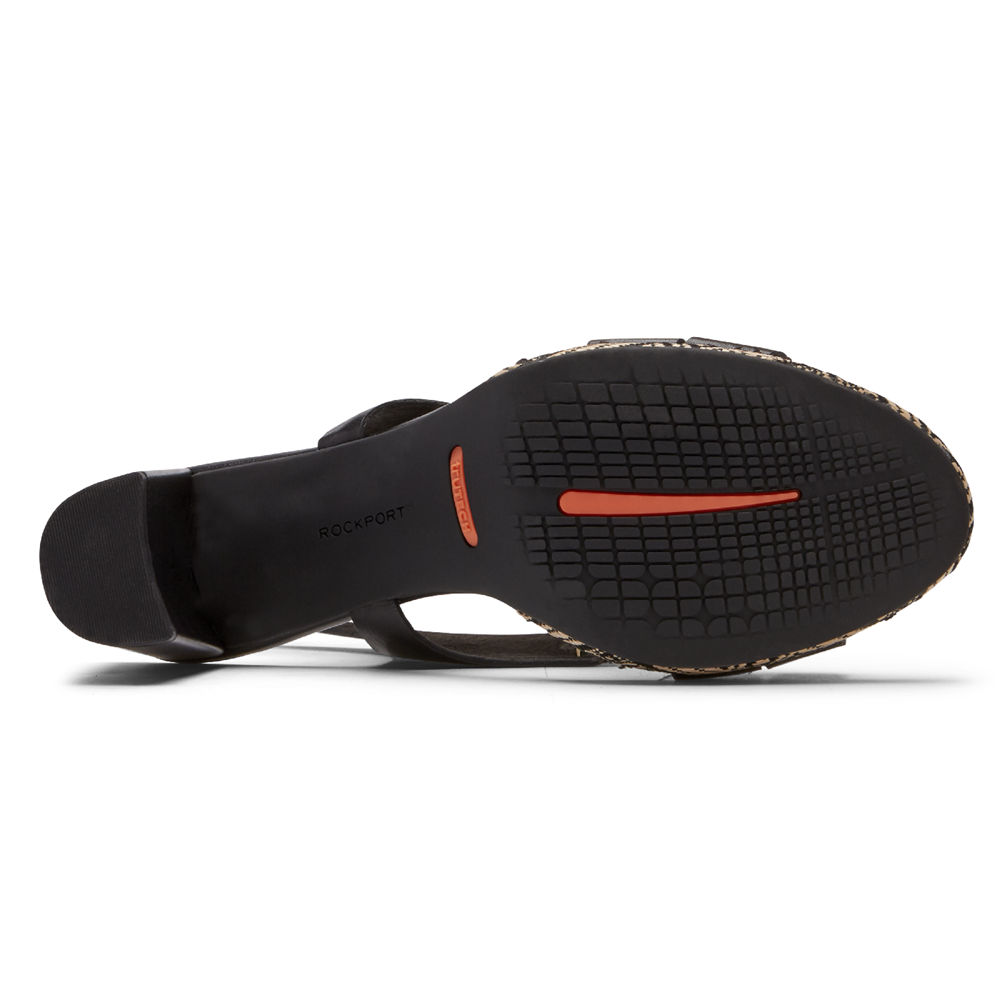 Rockport Hæler Sko Dame Svart - Total Motion Ivy Cross Slingback - NVGX84509